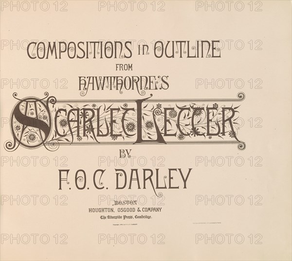 Compositions in Outline from Hawthorne's Scarlet Letter, 1879. Creator: Felix Octavius Carr Darley.