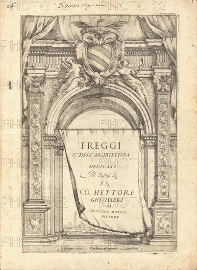 Freggi Dell'Architettura, published 1645. Creator: Agostino Mitelli.