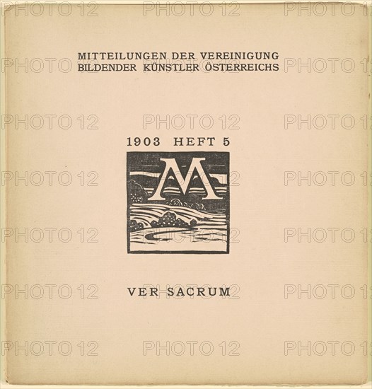 Ver Sacrum [6th year, issue 5, March 1903], 1903. Creator: Karl L.H. Müller.