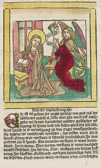 Gaistliche usslegong des lebes Jhesu Cristi, c. 1482. Creators: Ludwig Schongauer, Ludolph of Saxony.