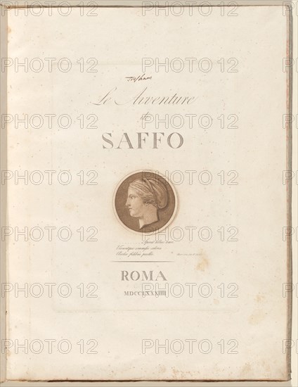 Le Avventure di Saffo (The Adventures of Sappho), 1784. Creator: Henry Tresham.