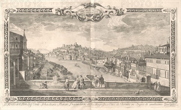 Vedute di Verona, 1747. Creators: Dionigi Valesio, Giovanni Antonio Urbani.