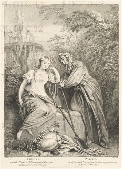 L'oeuvre d'Antoine Watteau (volume I), c. 1740. Creator: Various Artists after Antoine Watteau.