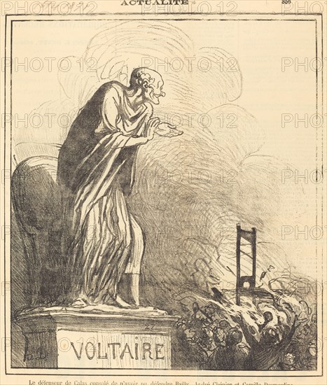 Le défenseur de Calas consolé..., 1871. Creator: Honore Daumier.