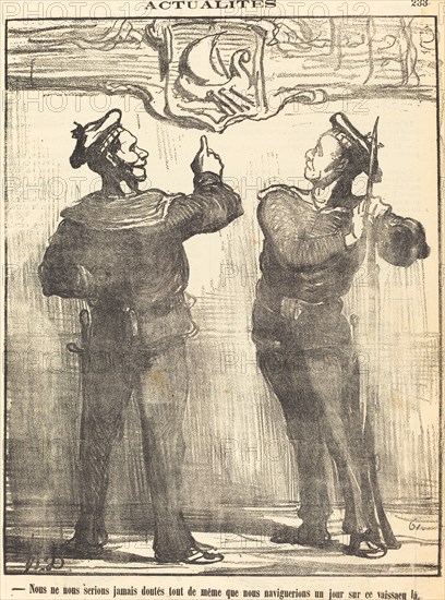 Nous ne nous serions jamais douté tout de même..., 1870. Creator: Honore Daumier.