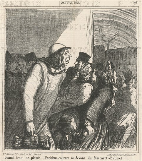 Grand train de plaisir, 19th century. Creator: Honore Daumier.