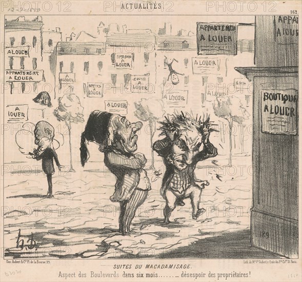 Suites du macadamisage, 19th century. Creator: Honore Daumier.