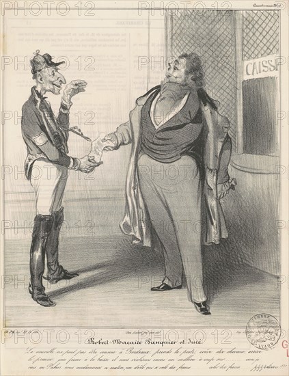 Robert Macaire banquier et juré, 19th century. Creator: Honore Daumier.