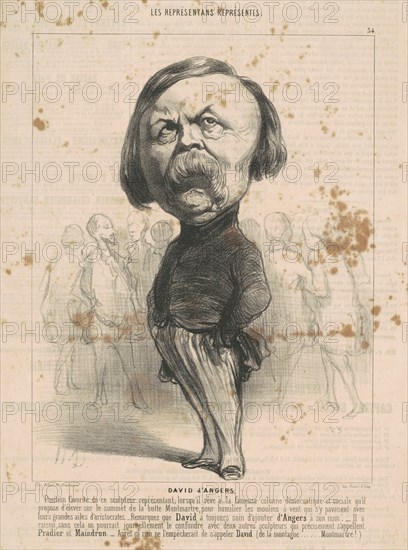 P.J. David D'Angers, 19th century. Creator: Honore Daumier.