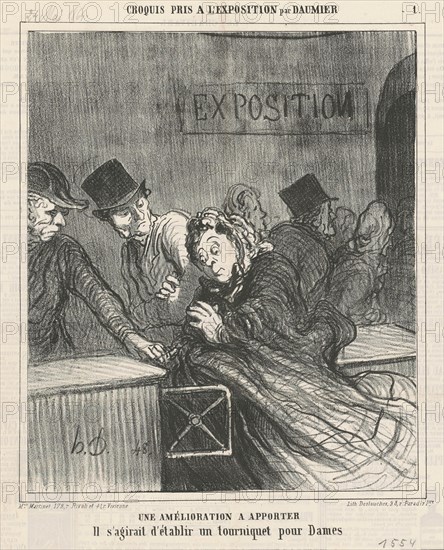 Une amelioration a apporter, 19th century. Creator: Honore Daumier.