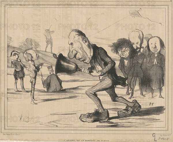 L'heure de la rentrée en classe, 19th century. Creator: Honore Daumier.