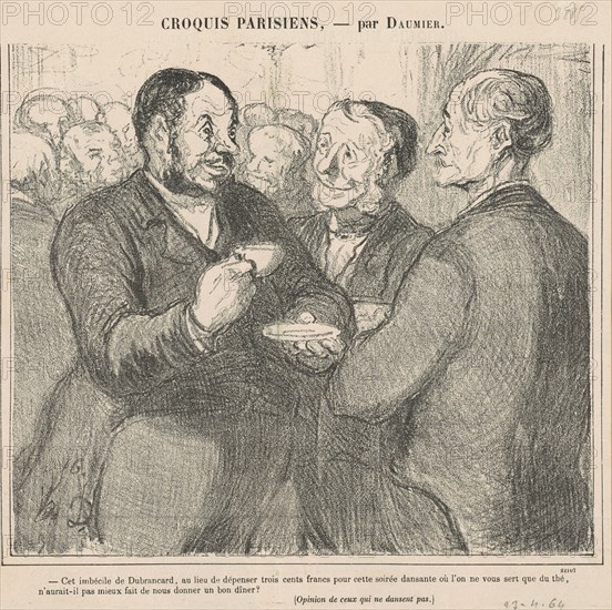 Cet imbécile de dubrancart ..., 19th century. Creator: Honore Daumier.