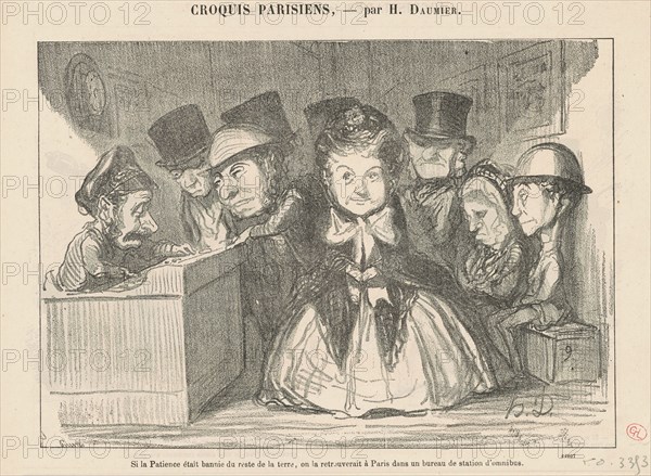 Si la patience était bannie du reste ..., 19th century. Creator: Honore Daumier.