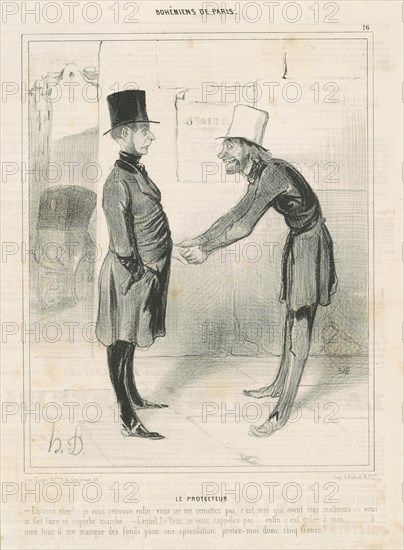 Le Protecteur, 19th century. Creator: Honore Daumier.