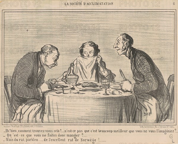 Eh! Bien, comment trouvez-vous cela?, 19th century. Creator: Honore Daumier.