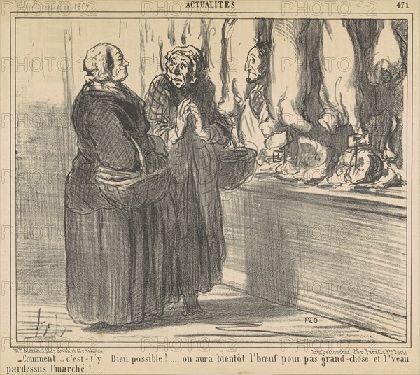 Comment ... c'est-t'y dieu possible! ..., 19th century. Creator: Honore Daumier.