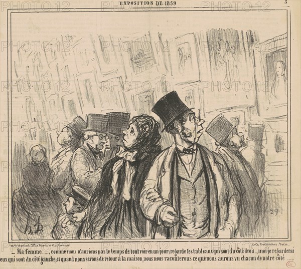 Ma femme ..., comme nous n'aurions pas ..., 19th century. Creator: Honore Daumier.