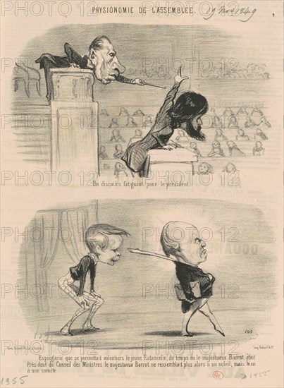 Un discours fatiguant pour le président, 19th century. Creator: Honore Daumier.