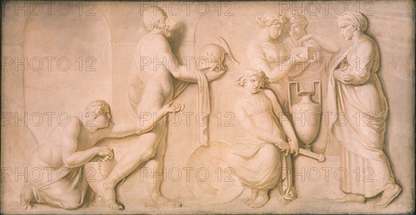 Achilles and the Daughters of Lycomedes, 1794-1798. Creator: Nicolai Abraham Abildgaard.