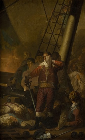 Christian IV Aboard his Flagship "The Trinity" ("Trefoldigheden"), 1782. Creator: Nicolai Abraham Abildgaard.