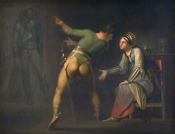 Hamlet and his Mother, Episode from Shakspeare's Hamlet, 1776-1779. Creator: Nicolai Abraham Abildgaard.