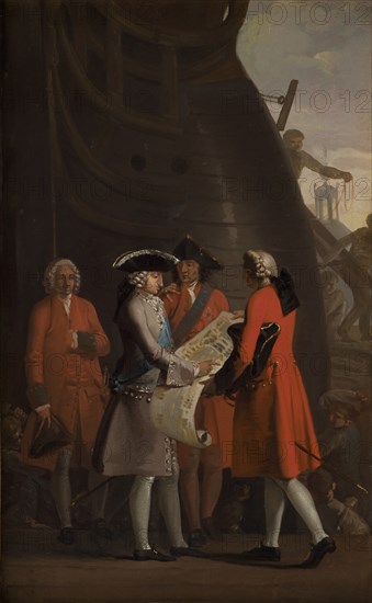 The Construction of Copenhagen´s Dock in the Reign of Christian VI, 1786-1787. Creator: Nicolai Abraham Abildgaard.