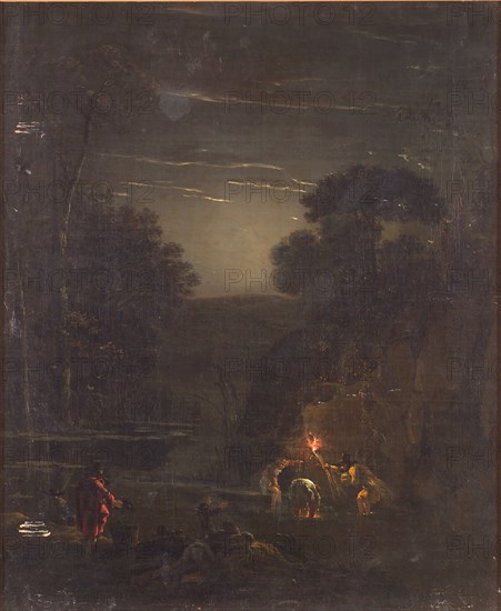 Nocturnal Crayfishing, 1625-1652. Creator: Jan Asselijin.