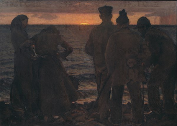 The Old People by the Beach, 1903. Creator: Sven Richard Bergh.