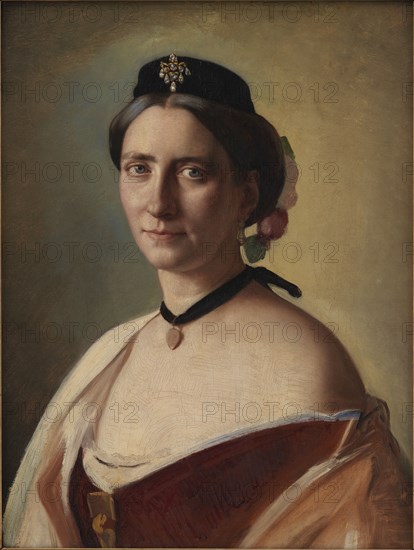 The Artist's Wife, Alma Bloch, née Trepka, 1868. Creator: Carl Bloch.