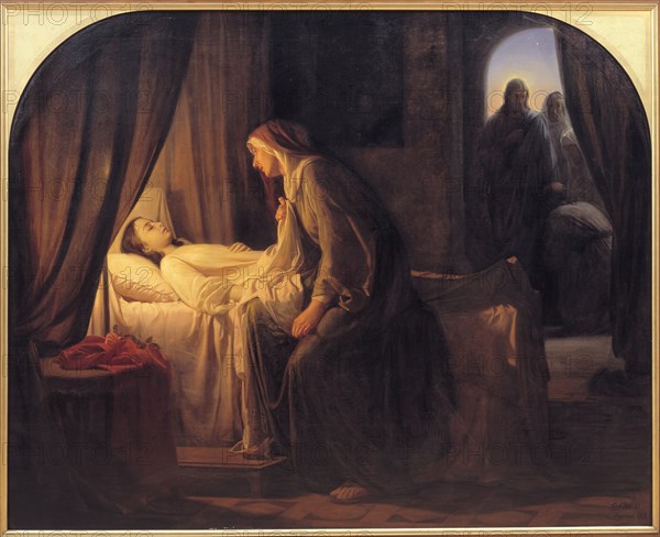 The Daughter of Jairus, 1863. Creator: Carl Bloch.