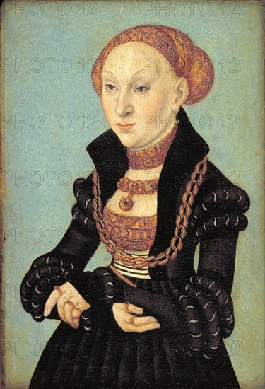 Portrait of the Electress Sibyl of Saxony (1510-1569), 1533. Creator: Lucas Cranach the Elder.