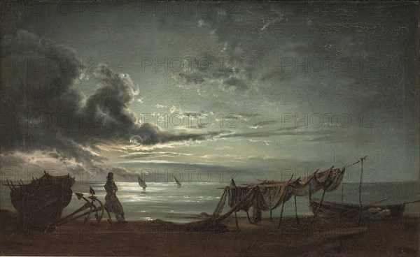 The Gulf of Naples. Moonlight, 1820-1821. Creator: Johan Christian Dahl.