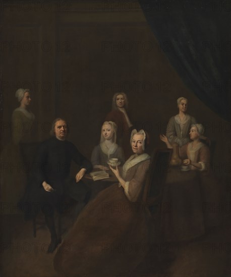 The Artist's Parents-in-Law and some of their Children, 1700-1749. Creator: Balthasar Denner.
