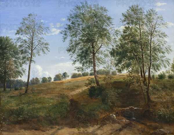The Caroline Spring at Næsby on Funen, 1844-1845. Creator: Dankvart Dreyer.