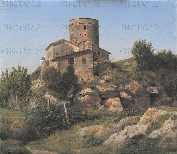 A Building near Tor di Quinto outside Rome;A Building in the Roman Campagna, 1815. Creator: CW Eckersberg.