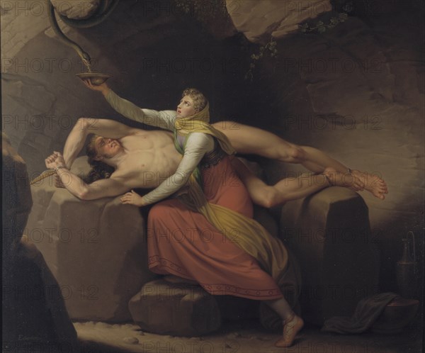 Loki and Siguna, 1810. Creator: CW Eckersberg.