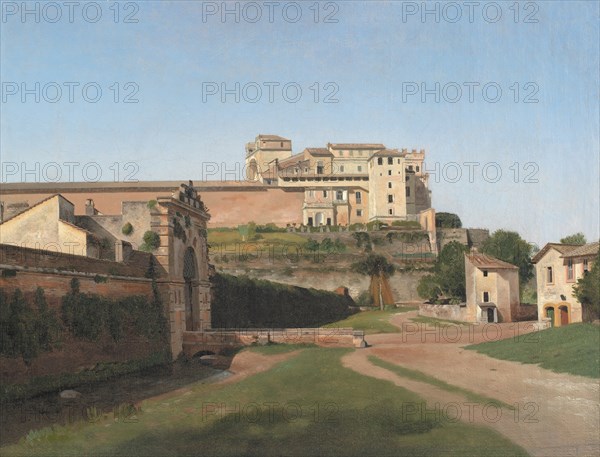 Porta Angelica and Part of the Vatican, 1813. Creator: CW Eckersberg.