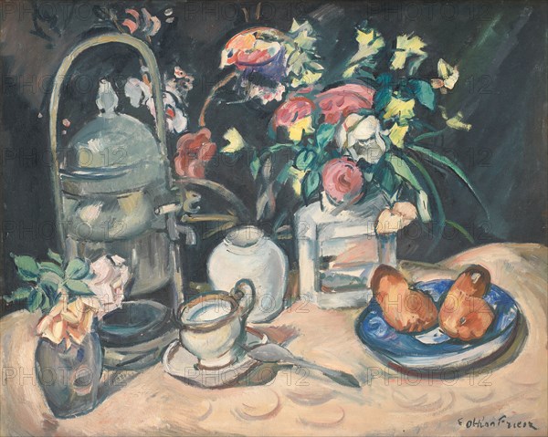 Still Life with Brioches, 1916-1917. Creator: Othon Friesz.