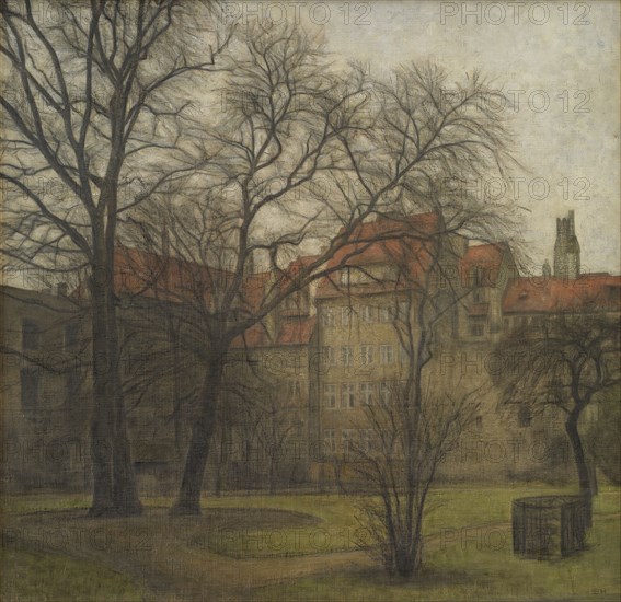 The Garden of the Prince's Palace, Copenhagen, 1905. Creator: Svend Hammershoi.