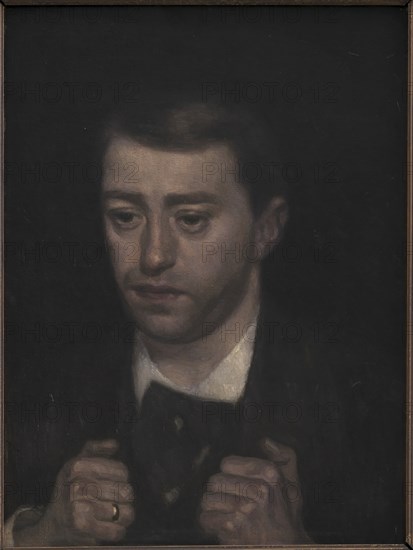 The Composer Fini Henriques, 1894-1898. Creator: Vilhelm Hammershøi.