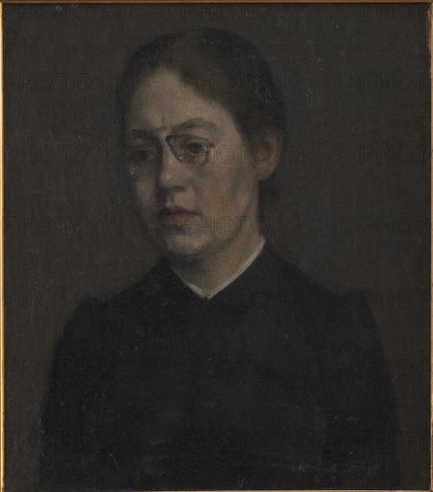 The Painter Elisabeth Wandel, 1890. Creator: Vilhelm Hammershøi.