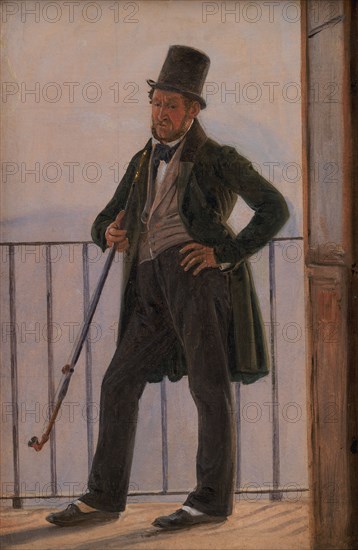 The Painter Albert Küchler, 1837. Creator: Constantin Hansen.