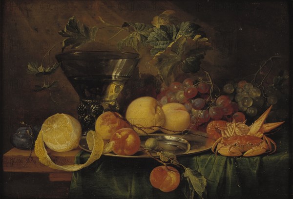 Still Life with a Roemer, 1652. Creator: Jan Davidsz de Heem.