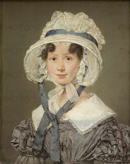Birgitte Sobotker Hohlenberg, née Malling;Portrait of a Lady, 1826. Creator: Christian Albrecht Jensen.