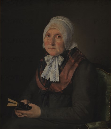 Maria Magdalena Jensen, née Jessen, the Artist's Mother, 1821-1822. Creator: Christian Albrecht Jensen.