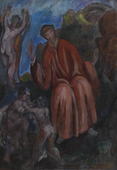 Dante. Prophets, Opus I, 1912. Creator: Jens Adolf Emil Jerichau.