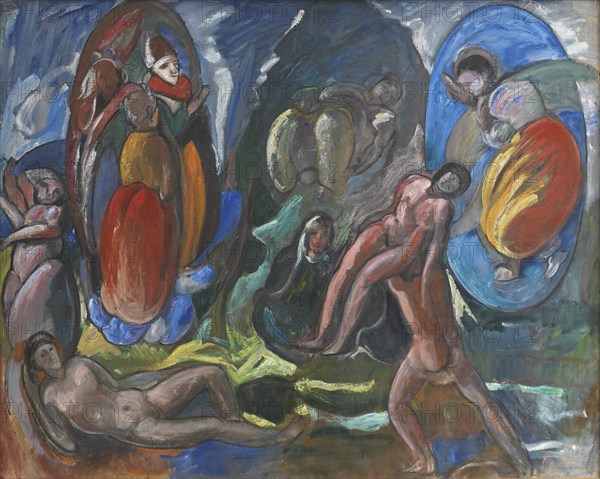 The Creation of Eve. Composition. Opus II, 1915. Creator: Jens Adolf Emil Jerichau.