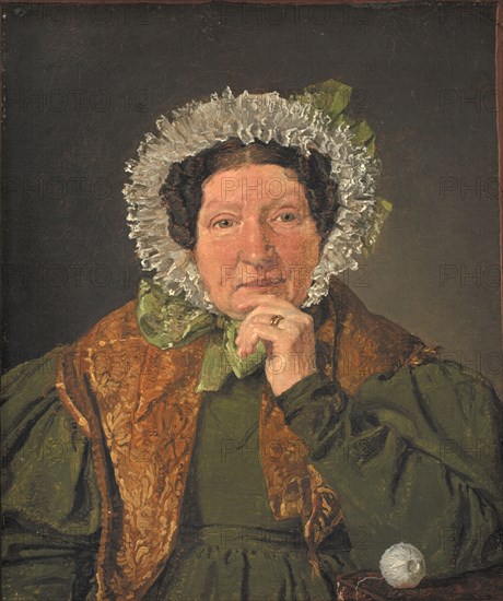 Portrait of the Artist´s Mother, Cecilia Margrethe Kobke, née Petersen, 1836. Creator: Christen Købke.