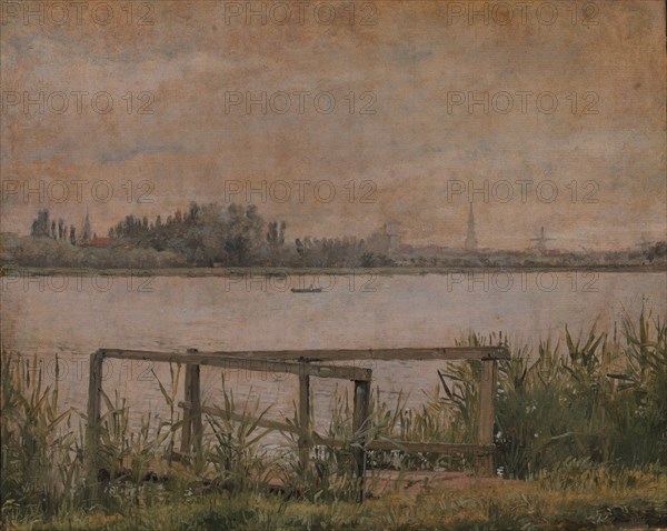 View of Copenhagen seen from Dosseringen, 1835-1838. Creator: Christen Købke.