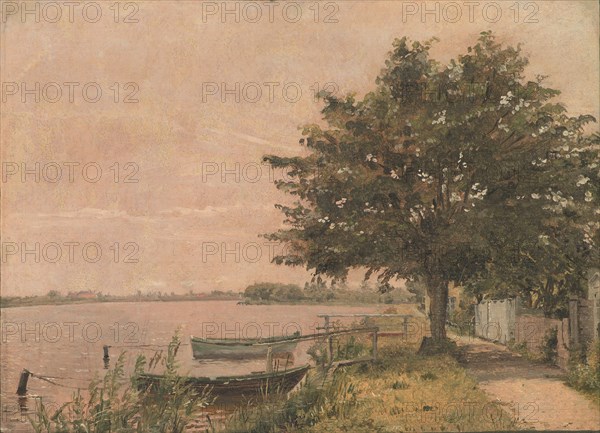 View of Dosseringen towards Norrebro, 1841-1845. Creator: Christen Købke.